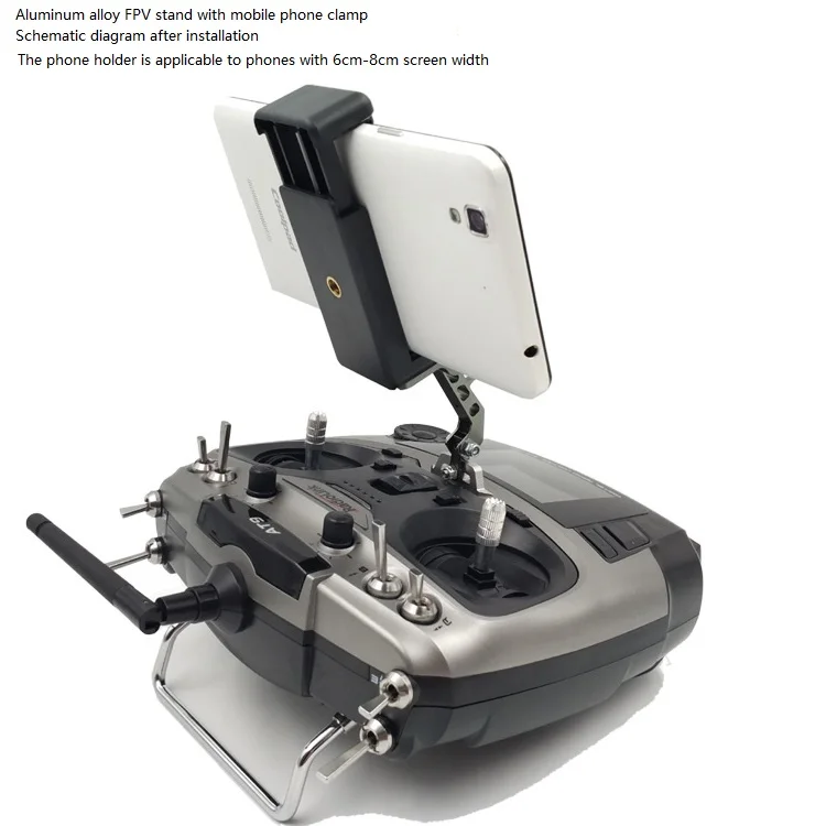 Mobile Phone Transmitter Remote Control Bracket, Extended Clip-on CNC Aluminum Alloy Bracket for UAV
Mobile Phone Transmitter Remote Control Bracket, Extended Clip-on CNC Aluminum Alloy Bracket for UAV