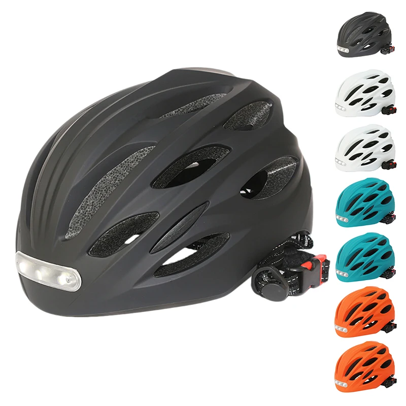 Bicycle Helmet with LED Front Rear Lights Women Men City Helmet Lightweight Bike Helmet for MTB Road Bike
Bicycle Helmet with LED Front Rear Lights Women Men City Helmet Lightweight Bike Helmet for MTB Road Bike