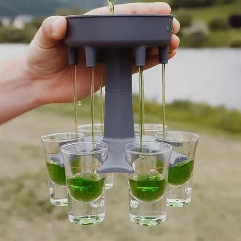 6 Shot Glass Dispenser Holder Diverse Alcohol Shots Glasses Buddy Wine Cocktail Fast Fill Beer Beverage Drink Bar Dispensers
6 Shot Glass Dispenser Holder Diverse Alcohol Shots Glasses Buddy Wine Cocktail Fast Fill Beer Beverage Drink Bar Dispensers