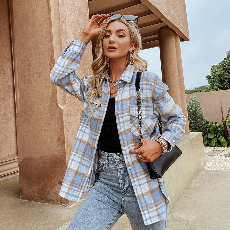 Donsignet Women Shirts Jacket Autumn Winter New Long Sleeve Fashion Shirt Jacket Women Fashion Plaid Shirt Trend Womens Tops
Donsignet Women Shirts Jacket Autumn Winter New Long Sleeve Fashion Shirt Jacket Women Fashion Plaid Shirt Trend Womens Tops