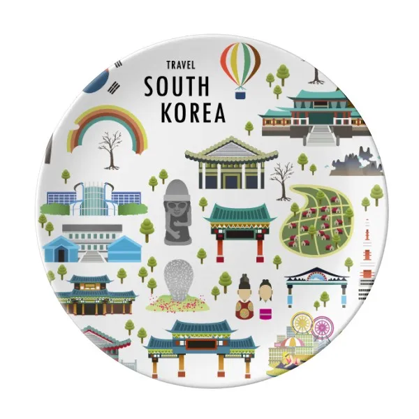 Travelling in South Korea Dessert Plate Decorative Porcelain 8 inch Dinner Home
Travelling in South Korea Dessert Plate Decorative Porcelain 8 inch Dinner Home