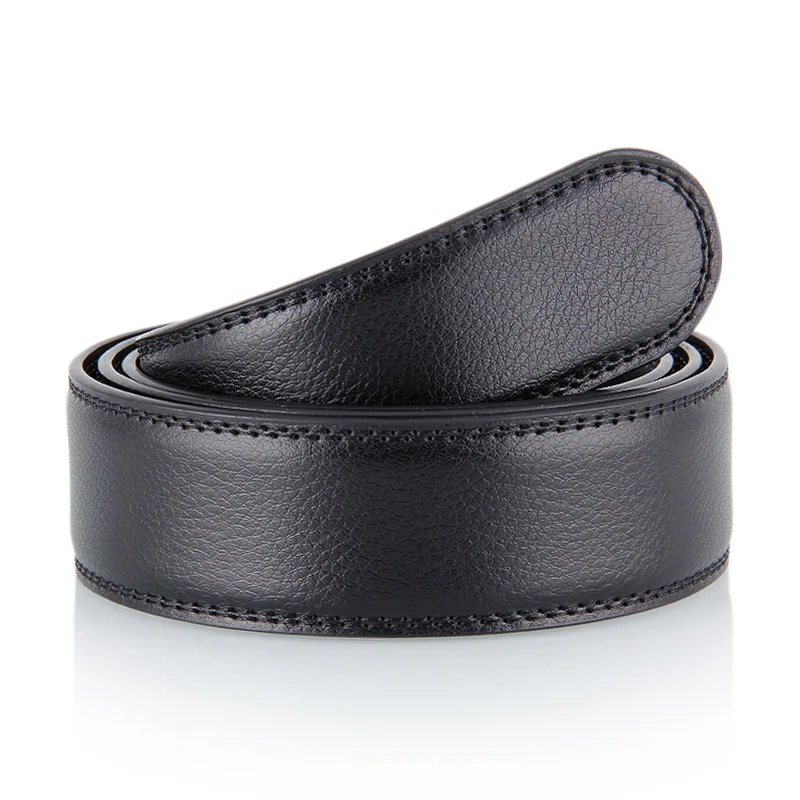 

new male automatic buckle belts No Buckle belt Brand Men High Quality Male Genuine Strap Jeans pu belt mens belts luxury 3.5cm