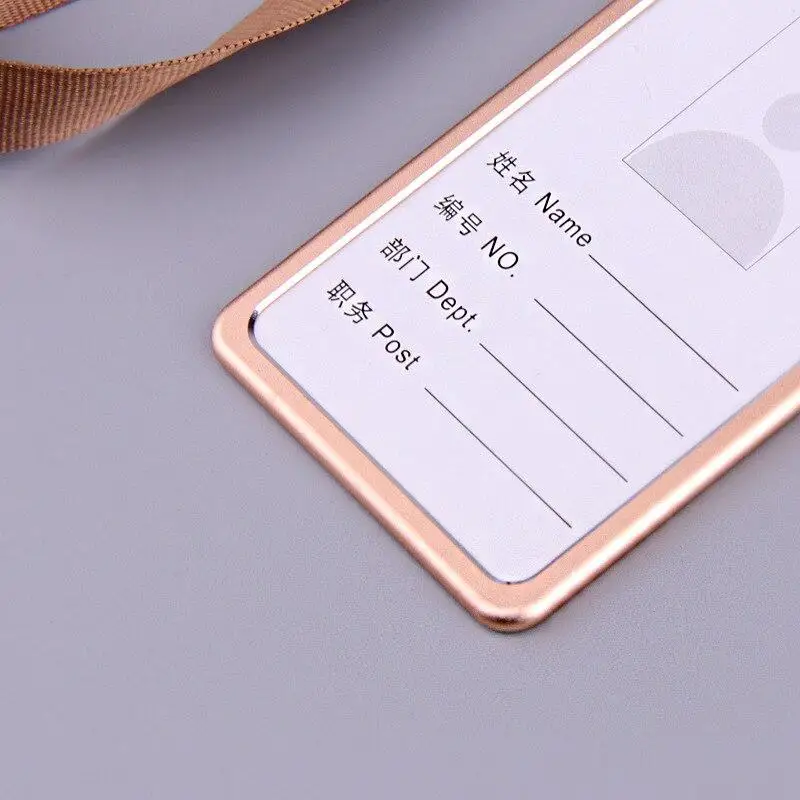 Lanyard Work Card Holders Student Bus Card Case Bank Credit Card Protective Cover Metal ID Card Holder Protector 
Lanyard Work Card Holders Student Bus Card Case Bank Credit Card Protective Cover Metal ID Card Holder Protector
