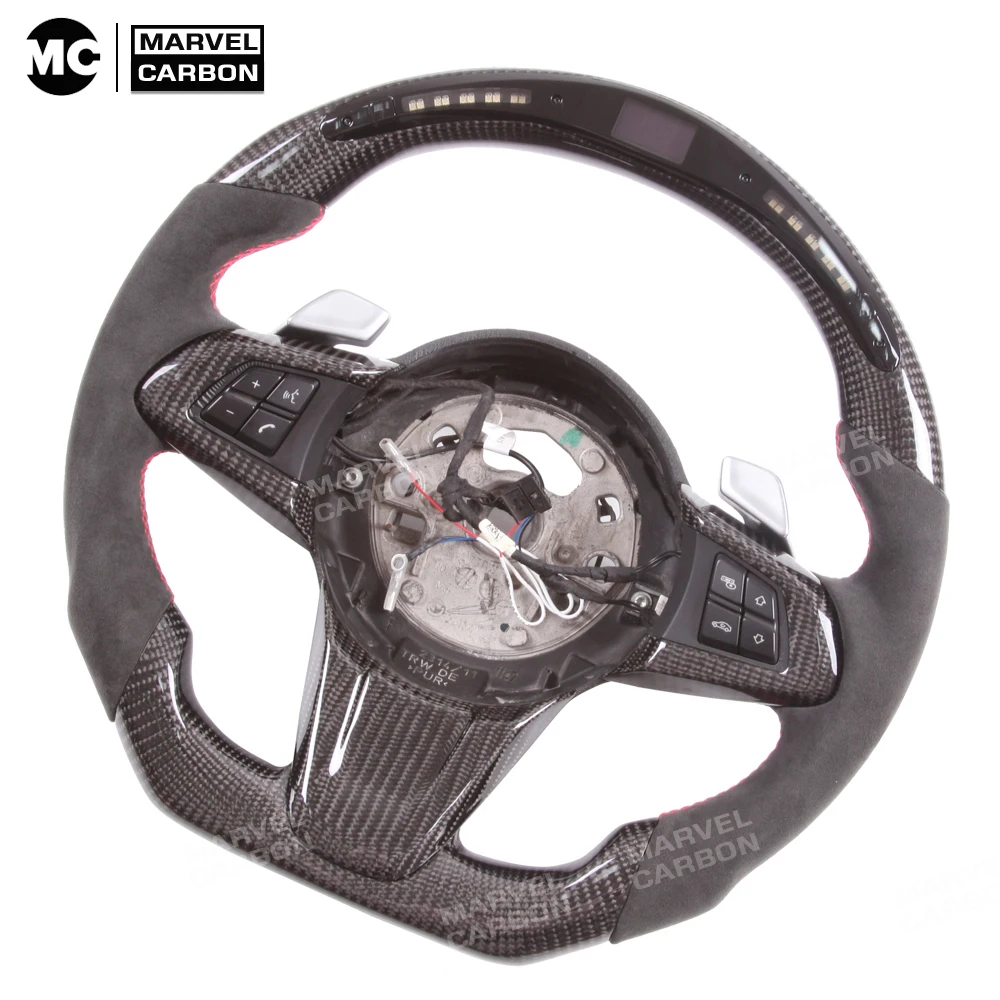 Real Dispaly Carbon Fiber LED Performance Steering Wheel Display Compatible for BMW
Real Dispaly Carbon Fiber LED Performance Steering Wheel Display Compatible for BMW