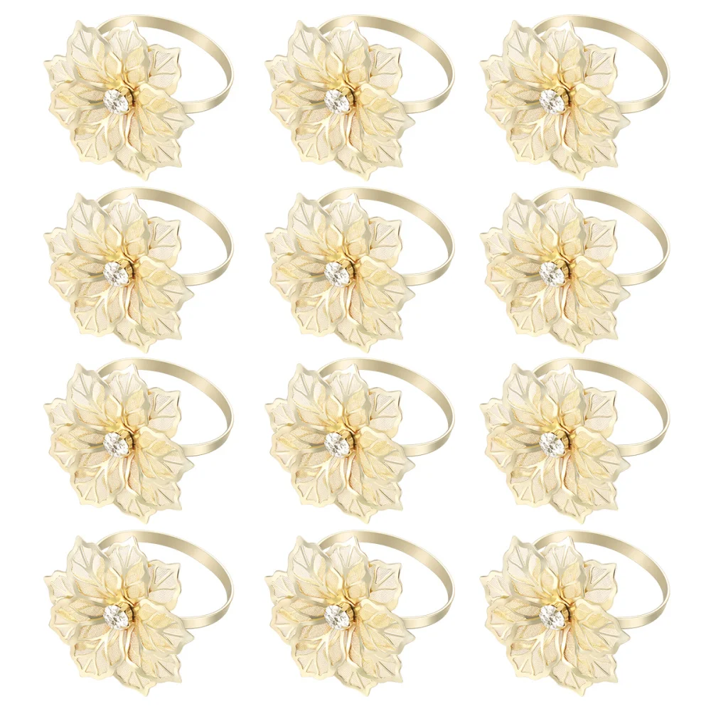 12pcs Alloy Napkin Ring Flower Rhinestone Design Towel Napkin Buckle Holders Wedding Party Dinner Table Decoration
12pcs Alloy Napkin Ring Flower Rhinestone Design Towel Napkin Buckle Holders Wedding Party Dinner Table Decoration