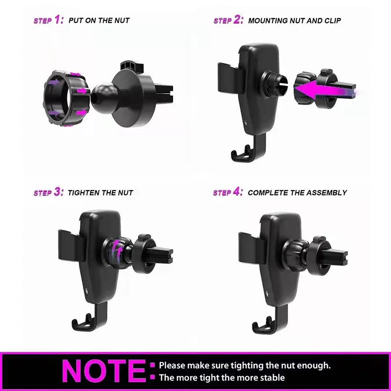 Qi 10W Car Wireless Charging Phone Bracket USB Wireless Quick Charger Holder For iPhone 11 Pro Max Xs 8
Qi 10W Car Wireless Charging Phone Bracket USB Wireless Quick Charger Holder For iPhone 11 Pro Max Xs 8