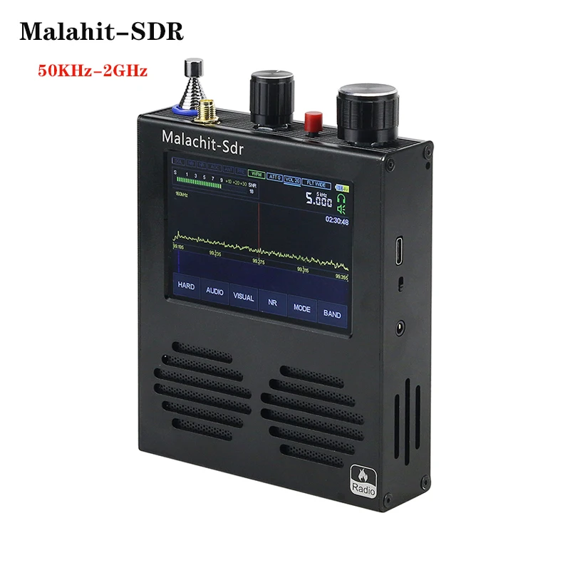 Приемник Wishcolor 50 кгц-2 ГГц Malahit-SDR, DSP радиоприемник 3,5 дюйма, сенсорный экран с батареей 5000 мАч, поддержка режима AM SSB NFM WFM
Приемник Wishcolor 50 кгц-2 ГГц Malahit-SDR, DSP радиоприемник 3,5 дюйма, сенсорный экран с батареей 5000 мАч, поддержка режима AM SSB NFM WFM