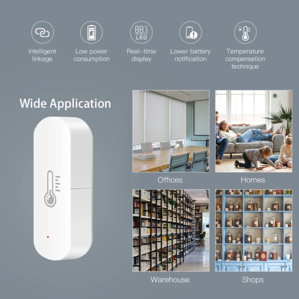 Умный датчик влажности и температуры Zigbee 3,0 Tuya для умного дома, шлюз с поддержкой Alexa, Google Home Assistant
Умный датчик влажности и температуры Zigbee 3,0 Tuya для умного дома, шлюз с поддержкой Alexa, Google Home Assistant
