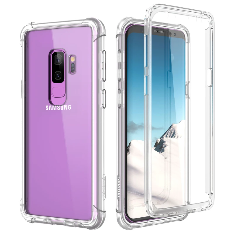 Жесткий чехол GrandEver из поликарбоната для Samsung Galaxy S9 Plus со встроенным протектором