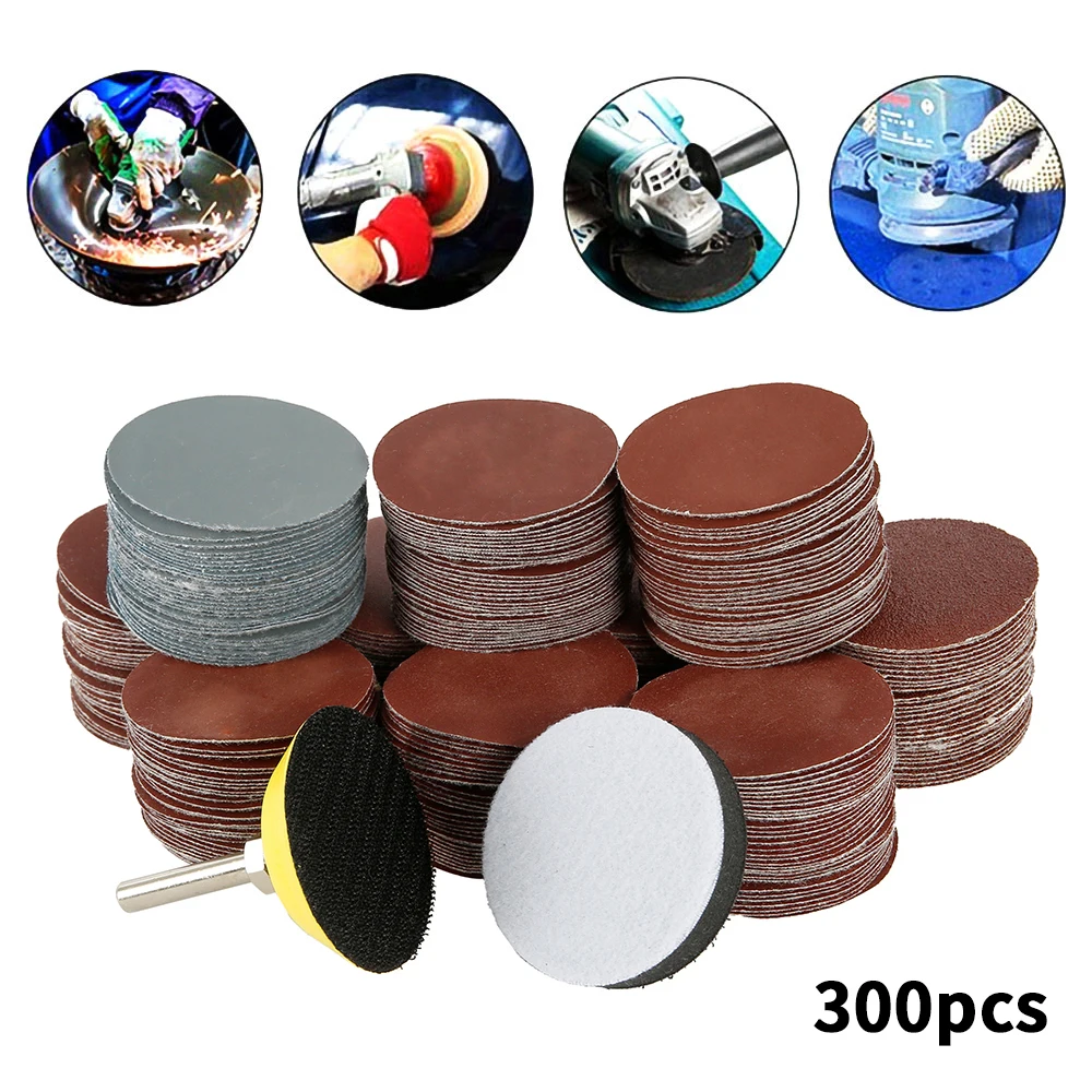 300pcs 2Inch Sanding Discs Pad Kit Grit 80-3000 Sanding Paper with 1pc 1/4 Inch Shank Backing Pad 1pc Soft Foam Buffering Pad
300pcs 2Inch Sanding Discs Pad Kit Grit 80-3000 Sanding Paper with 1pc 1/4 Inch Shank Backing Pad 1pc Soft Foam Buffering Pad