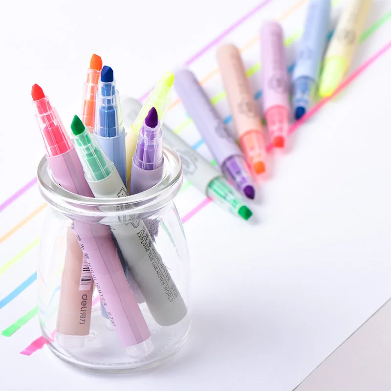 6 Pcs/set Candy Color Highlighters Pen for School Office Scrapbooking Painting Art Markers Japanese Stationery Fluorescent Pen 
6 Pcs/set Candy Color Highlighters Pen for School Office Scrapbooking Painting Art Markers Japanese Stationery Fluorescent Pen