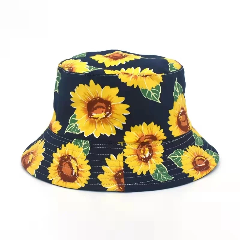 Cotton Double-sided Wearing Cap Visor Sunflower Print Bucket Hat Men And Women Flat Sun Hat Reversible Fisherman Hat Bucket Caps
Cotton Double-sided Wearing Cap Visor Sunflower Print Bucket Hat Men And Women Flat Sun Hat Reversible Fisherman Hat Bucket Caps