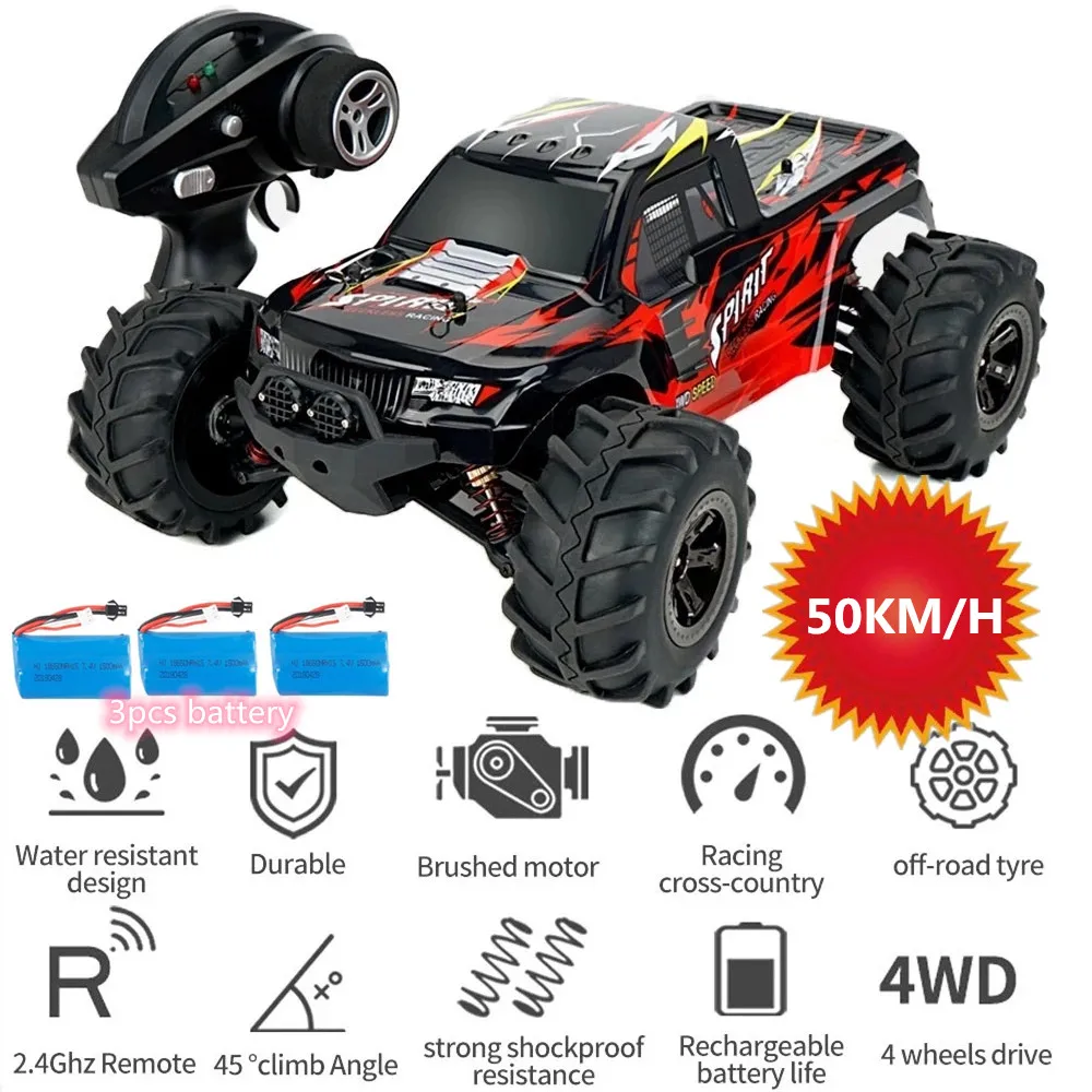 50 км/ч высокая скорость 2,4G большой 4WD Радиоуправляемая машина для скалолазания Bigfoot Водонепроницаемая независимая подвеска RTF с мощным мото...
50 км/ч высокая скорость 2,4G большой 4WD Радиоуправляемая машина для скалолазания Bigfoot Водонепроницаемая независимая подвеска RTF с мощным мото...