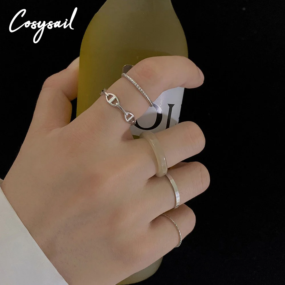 Cosysail 5Pcs/Set Simple Pig nose Rings Set for Women Girl Minimalism Geometric Resin Trendy Finger Rings Jewelry Gift
Cosysail 5Pcs/Set Simple Pig nose Rings Set for Women Girl Minimalism Geometric Resin Trendy Finger Rings Jewelry Gift