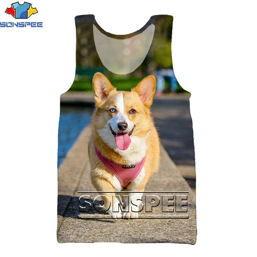 SONSPEE 3D Printing Vest Men's Women's Animal Corgi Nostalgic Harajuku Style Street Hip-hop Fashion Men's Sleeveless Top Vest
SONSPEE 3D Printing Vest Men's Women's Animal Corgi Nostalgic Harajuku Style Street Hip-hop Fashion Men's Sleeveless Top Vest