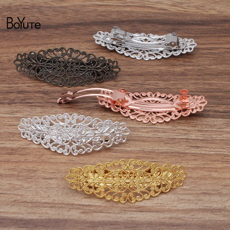 BoYuTe (20 Pieces/Lot) 56*28MM Filigree Hair Clips Factory Supply Vintage Style Hair Accessories for Women
BoYuTe (20 Pieces/Lot) 56*28MM Filigree Hair Clips Factory Supply Vintage Style Hair Accessories for Women