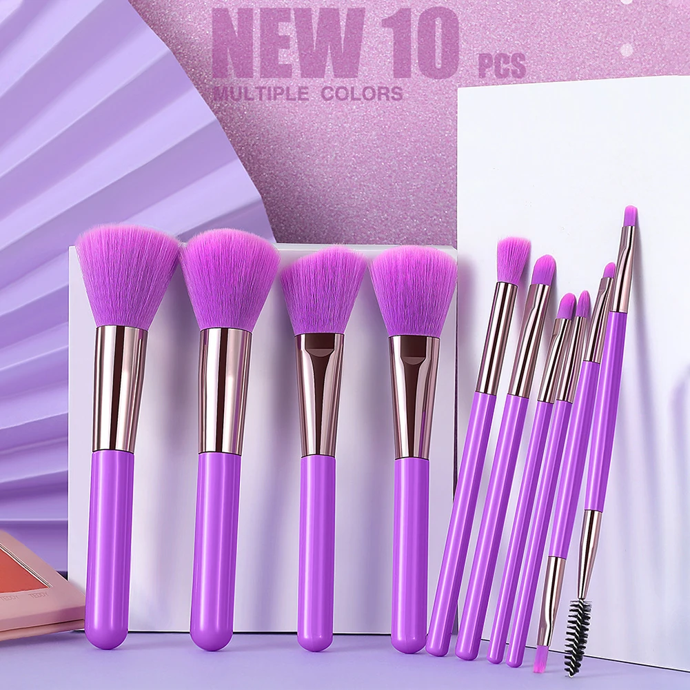 10Pcs Makeup Brushes Cosmetic Makeup Brush Set for Foundation Blending Blush Concealer Eye Shadow Lip beauty tool Fast Delivery
10Pcs Makeup Brushes Cosmetic Makeup Brush Set for Foundation Blending Blush Concealer Eye Shadow Lip beauty tool Fast Delivery