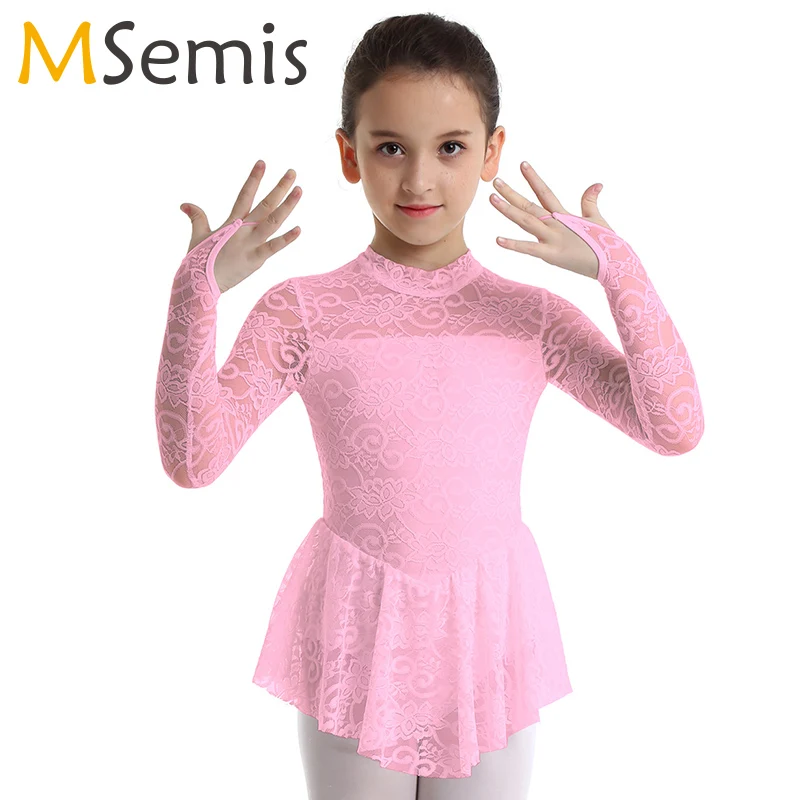 Kids Girls Figure Skating Dress ballet Leotard Dress Long Sleeves Mock Neck Floral Lace Ice Skating Dress Ballet Dance Dress
Kids Girls Figure Skating Dress ballet Leotard Dress Long Sleeves Mock Neck Floral Lace Ice Skating Dress Ballet Dance Dress