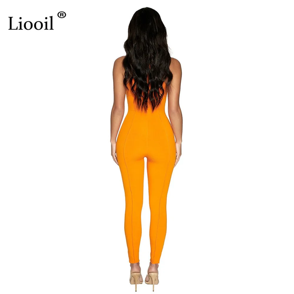 Liooil Bodycon Black Jumpsuits For Women Sleeveless Off Shoulder O Neck Zipper Knitted Ribbed Tight Rompers Sexy Streetwear 2021
Liooil Bodycon Black Jumpsuits For Women Sleeveless Off Shoulder O Neck Zipper Knitted Ribbed Tight Rompers Sexy Streetwear 2021