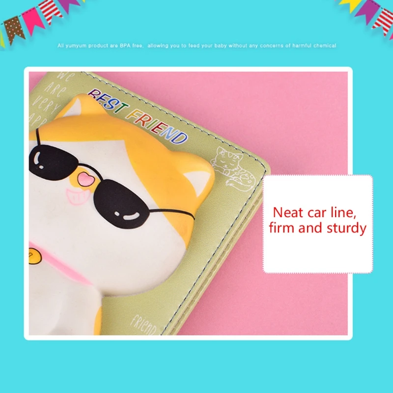 20CB Kawaii Notebook Slow Rebound Stress Relief Notebook PU Leather Cartoon Decompression Notepad Journal Diary Book
20CB Kawaii Notebook Slow Rebound Stress Relief Notebook PU Leather Cartoon Decompression Notepad Journal Diary Book