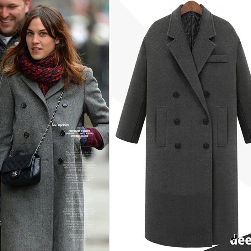 Winter JAPPKBH Autumn Wool Long Jacket Casual Double Breasted Christmas Blazer Outwear Elegant V-neck Women Coat Bayan Mont
Winter JAPPKBH Autumn Wool Long Jacket Casual Double Breasted Christmas Blazer Outwear Elegant V-neck Women Coat Bayan Mont