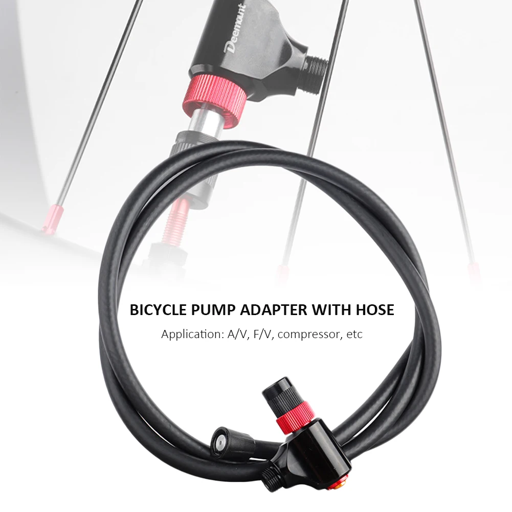 Bicycle Pump Alloy Nozzle MTB Road Bike Tire Air Inflator Adapter Mouth W/ 1.2m Extension/Hose Tube Fits F/V A/V Valves Parts
Bicycle Pump Alloy Nozzle MTB Road Bike Tire Air Inflator Adapter Mouth W/ 1.2m Extension/Hose Tube Fits F/V A/V Valves Parts