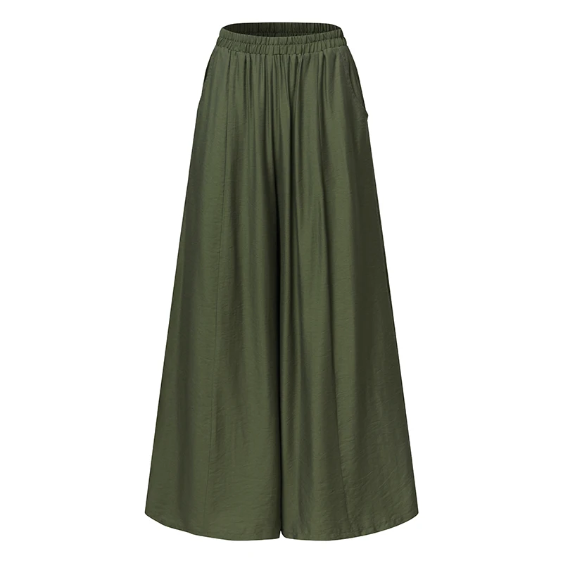 ZANZEA Casual Trousers Women Autumn Elegant Elastic Waist Wide Leg Pants Female Loose Harem Pants Palazzo Solid Long Pantalon
ZANZEA Casual Trousers Women Autumn Elegant Elastic Waist Wide Leg Pants Female Loose Harem Pants Palazzo Solid Long Pantalon