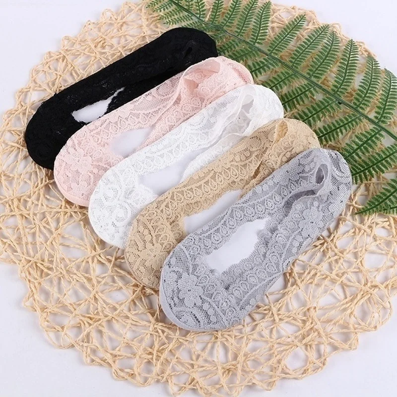 5pair/pack Women Transparent Lace Boat Socks Girls Cotton Invisible Anti-slip Ankle Socks No Slip Woman No Show Socks Non-slip
5pair/pack Women Transparent Lace Boat Socks Girls Cotton Invisible Anti-slip Ankle Socks No Slip Woman No Show Socks Non-slip