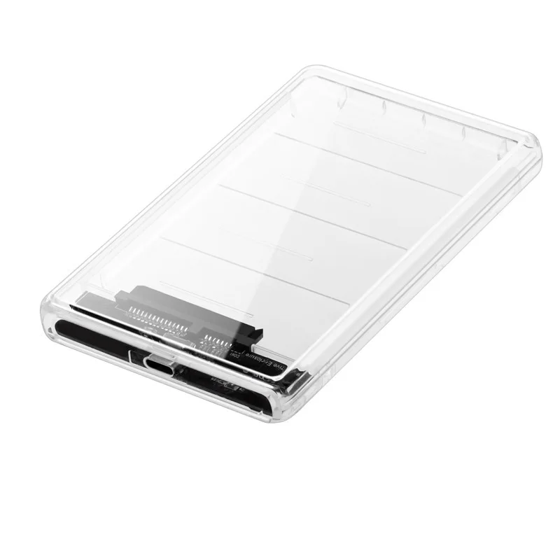 2.5-inch Transparent USB 3.1 Type-C To SATA Removable Hard Disk Case Supports 2TB 5 Gbps Uasp Protocol Hard Disk Drive 
2.5-inch Transparent USB 3.1 Type-C To SATA Removable Hard Disk Case Supports 2TB 5 Gbps Uasp Protocol Hard Disk Drive