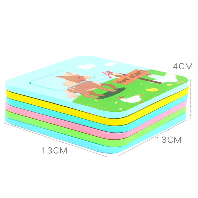 6pcs Coloful Wooden Toys Children Farm Animal Puzzle Hand-eye Coordination kids Early Educational Toys Speelgoed
6pcs Coloful Wooden Toys Children Farm Animal Puzzle Hand-eye Coordination kids Early Educational Toys Speelgoed