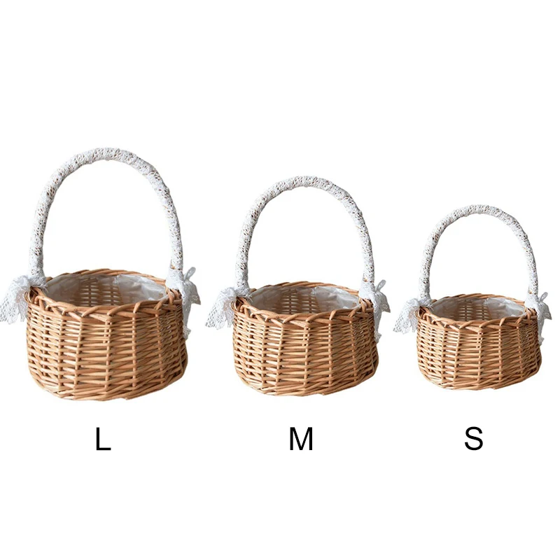 Hand Knitting Woven Flower Basket Storage Basket Weaving Flower Storage Basket Rattan Weaving Simple woven bamboo basket durable
Hand Knitting Woven Flower Basket Storage Basket Weaving Flower Storage Basket Rattan Weaving Simple woven bamboo basket durable