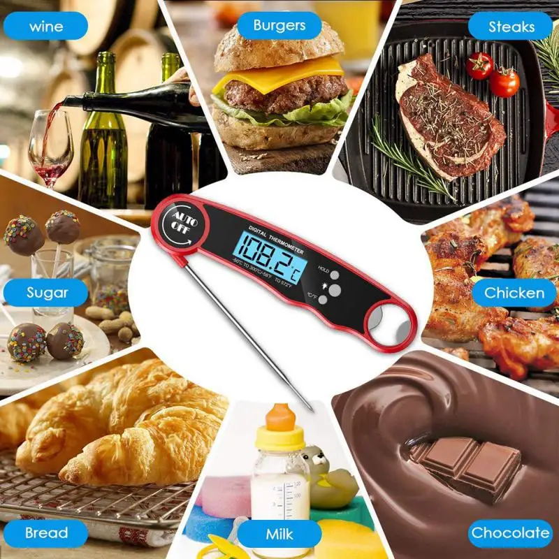 1pc New Kitchen Food Baking Thermometer With Bottle Opener Barbecue Digital Electronic Thermometer Household Cooking Thermograph
1pc New Kitchen Food Baking Thermometer With Bottle Opener Barbecue Digital Electronic Thermometer Household Cooking Thermograph