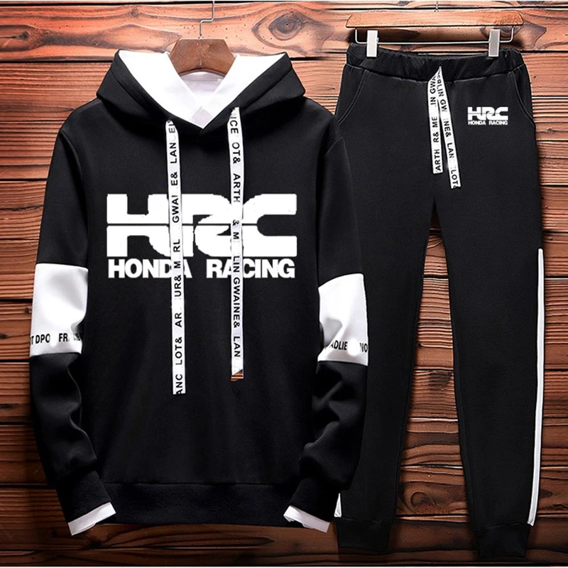 Men Sweatshirt HRC Race Motorcycle Spring Autumn Colorblock Casual pullover High quality Cotton Men Hooded pants 2 piece set
Men Sweatshirt HRC Race Motorcycle Spring Autumn Colorblock Casual pullover High quality Cotton Men Hooded pants 2 piece set