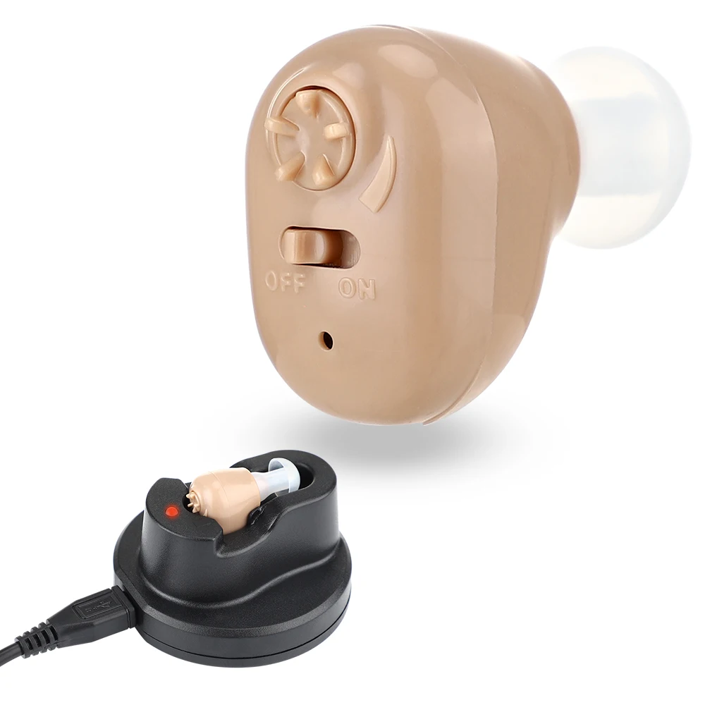 In-Ear Portable Hearing Aid Rechargeable Sound Amplifier Device for The Elderly Adults Hearing Loss Aids Ear Care Tools
In-Ear Portable Hearing Aid Rechargeable Sound Amplifier Device for The Elderly Adults Hearing Loss Aids Ear Care Tools