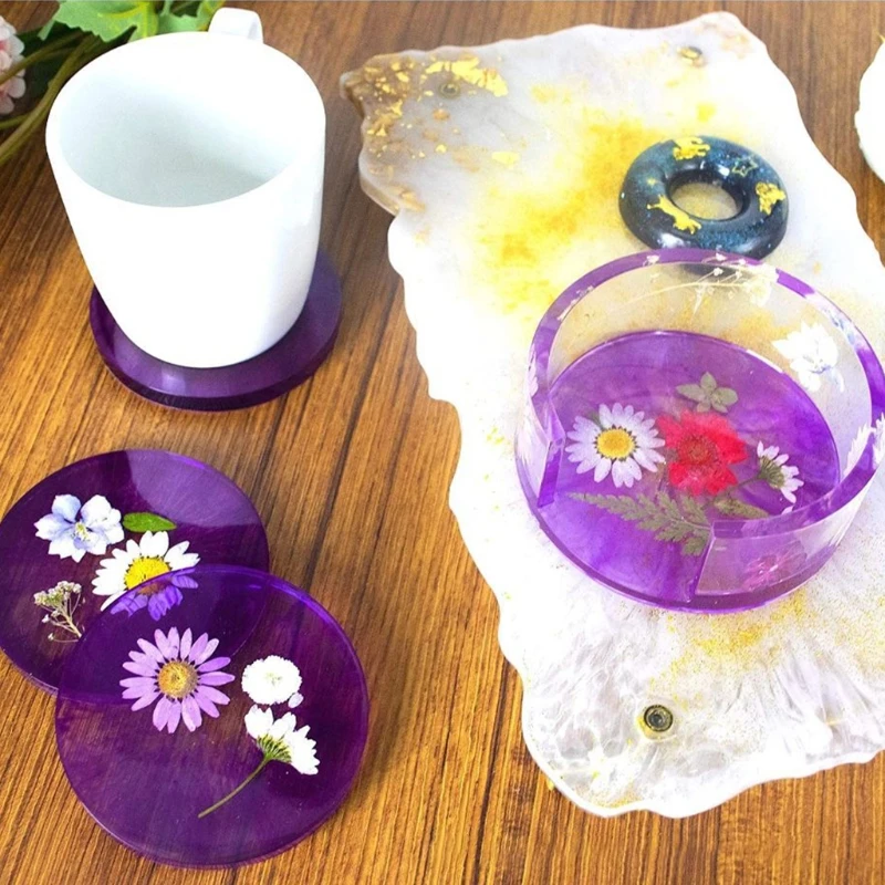 Crystal Epoxy Resin Mold Coaster Storage Box Silicone Mould Handmade Home Decorative DIY Crafts Casting Tool
Crystal Epoxy Resin Mold Coaster Storage Box Silicone Mould Handmade Home Decorative DIY Crafts Casting Tool