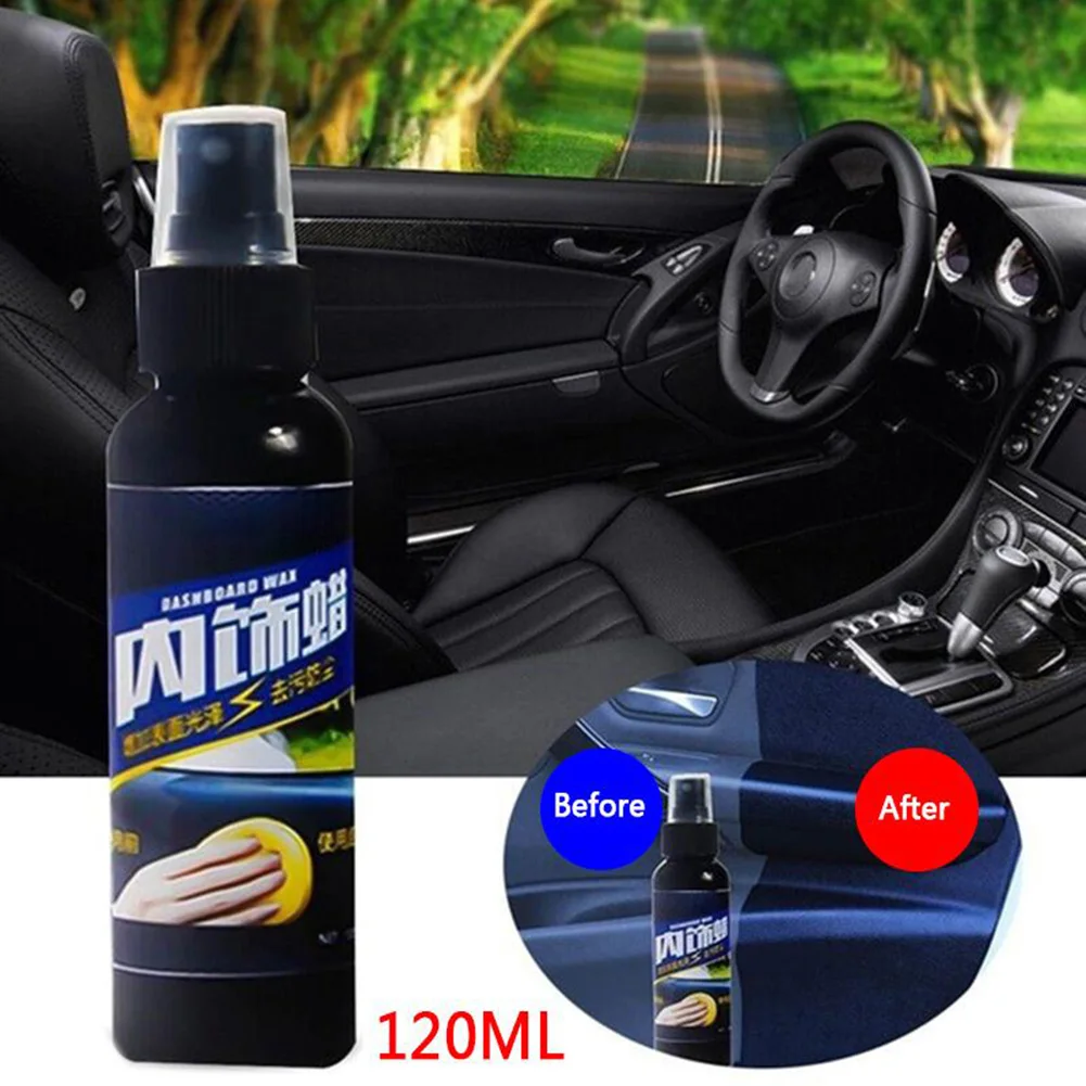 120 ml Car Interior Maintenance Tool Spray Wax Multi-functional Cleaning Spray for Dashboard Leather Plastic Car Cleaning Agent
120 ml Car Interior Maintenance Tool Spray Wax Multi-functional Cleaning Spray for Dashboard Leather Plastic Car Cleaning Agent