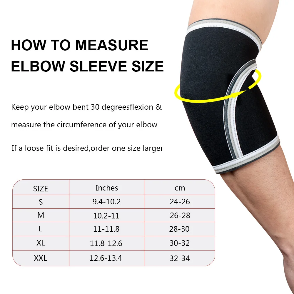 7mm Elbow Sleeves Neoprene Weightlifting Elbow Pad Protector Powerlifting Dumbells Arm Brace Gym Fitness Sports Safety Protector
7mm Elbow Sleeves Neoprene Weightlifting Elbow Pad Protector Powerlifting Dumbells Arm Brace Gym Fitness Sports Safety Protector