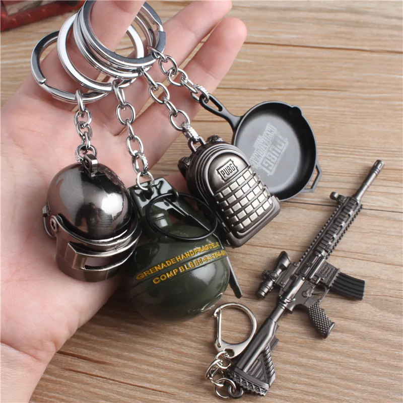Game PUBG Keychain AWM 98K Pan ALL Rifle Model Playerunknown's Battlegrounds Cosplay Props Alloy Armor Key Chain Llaveros Key
Game PUBG Keychain AWM 98K Pan ALL Rifle Model Playerunknown's Battlegrounds Cosplay Props Alloy Armor Key Chain Llaveros Key