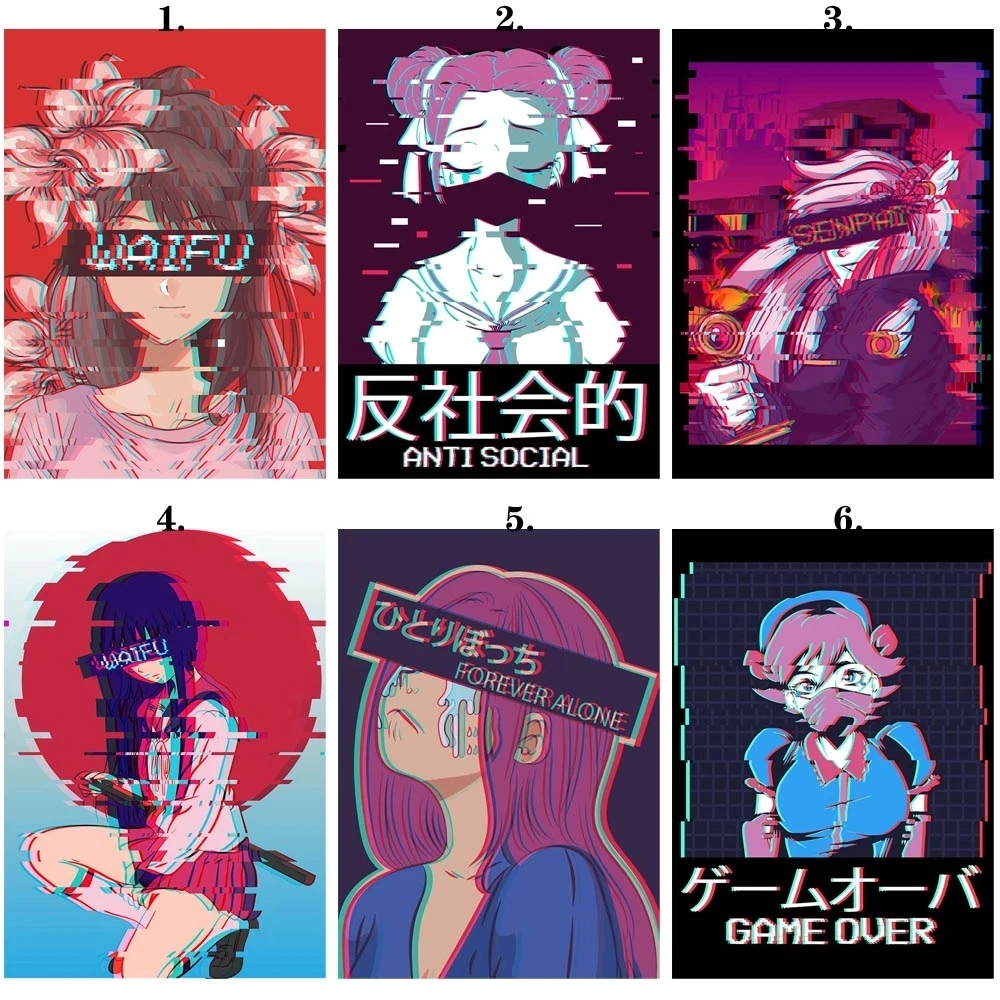 Canvas Pictures Home Game Over Anime Girl Cartoon Decoration Paintings Poster HD Prints Wall Art Modular Living Room No Framed
Canvas Pictures Home Game Over Anime Girl Cartoon Decoration Paintings Poster HD Prints Wall Art Modular Living Room No Framed
