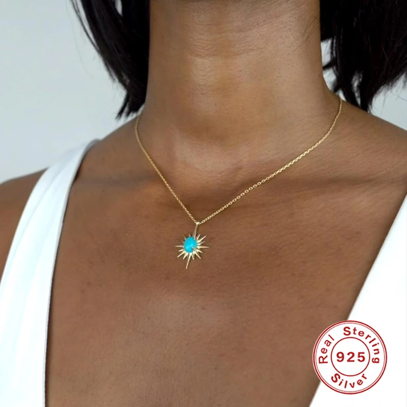 BOAKO Turquoise Plata De Ley 925 Necklace For Women Chain Around The Neck Collares Para Mujer Bijoux Femme Vintage Collares
BOAKO Turquoise Plata De Ley 925 Necklace For Women Chain Around The Neck Collares Para Mujer Bijoux Femme Vintage Collares