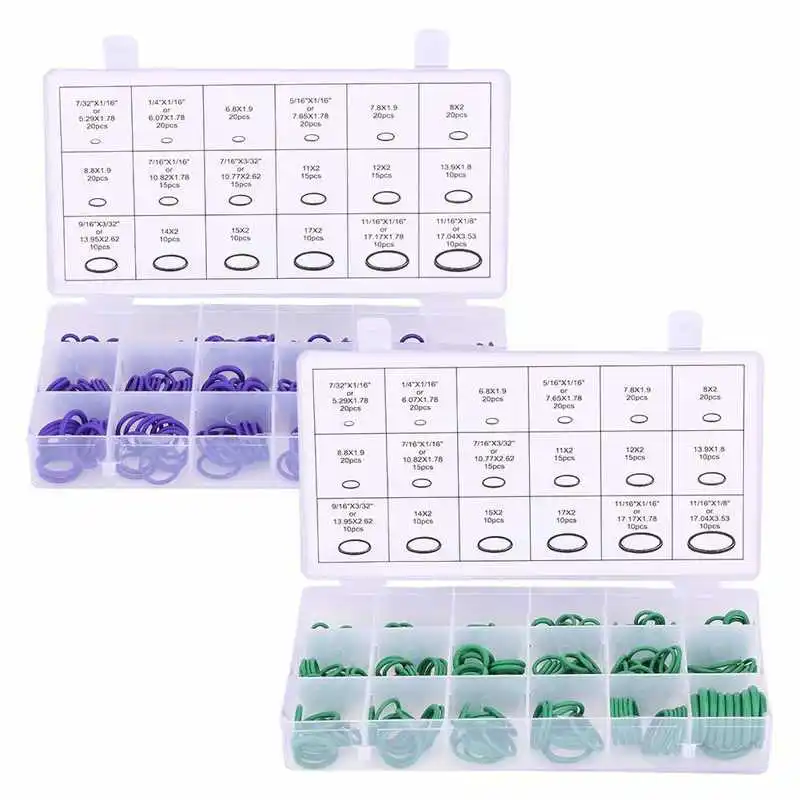 270pcs Assorted Car Air Conditioning Compressor O-ring Seal Gasket Set Rubber Washer Seals
270pcs Assorted Car Air Conditioning Compressor O-ring Seal Gasket Set Rubber Washer Seals