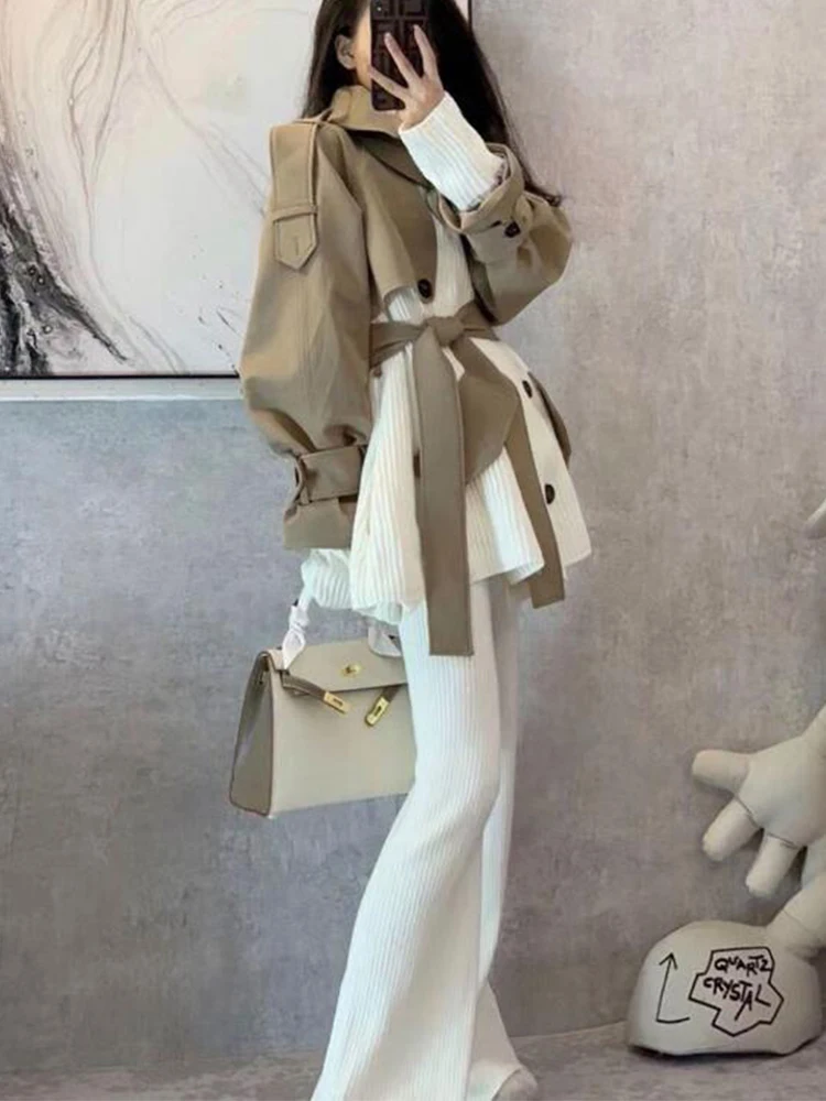 Sister Fara New Spring 2021 Knitting Patchwork Jacket Coat Women Double Breasted Elegant Office Lady Loose Casual Jacket Coat
Sister Fara New Spring 2021 Knitting Patchwork Jacket Coat Women Double Breasted Elegant Office Lady Loose Casual Jacket Coat