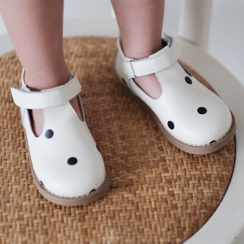 Summer Girls Casual Shoes Cowhide Print Dots Cozy Princess Shoes Genuine Leather Children's Sandals Kids School Shoes 6T
Summer Girls Casual Shoes Cowhide Print Dots Cozy Princess Shoes Genuine Leather Children's Sandals Kids School Shoes 6T