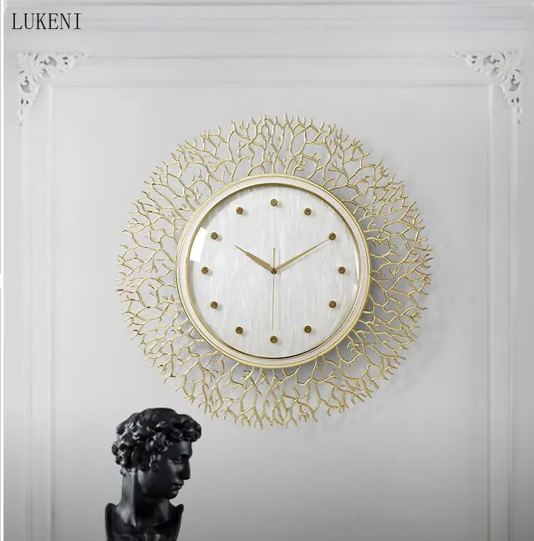 European Luxury Wrought Iron Wall Clocks Wall Hanging Ornaments Home Livingroom Wall Mural Decoration Hotel Wall Sticker Crafts 
European Luxury Wrought Iron Wall Clocks Wall Hanging Ornaments Home Livingroom Wall Mural Decoration Hotel Wall Sticker Crafts