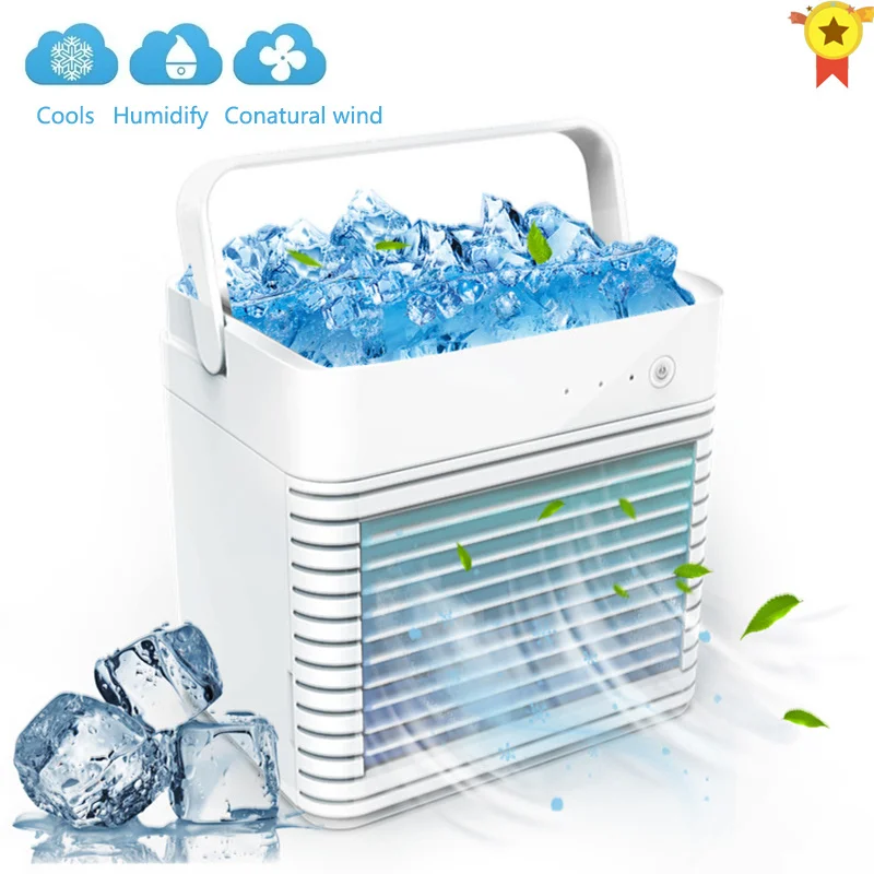 Portable Air Cooler Fan Mini USB Rechargeable Fan Air Conditioner Desktop Air Cooling Fan Humidifier Purifier For Office Bedroom 
Portable Air Cooler Fan Mini USB Rechargeable Fan Air Conditioner Desktop Air Cooling Fan Humidifier Purifier For Office Bedroom