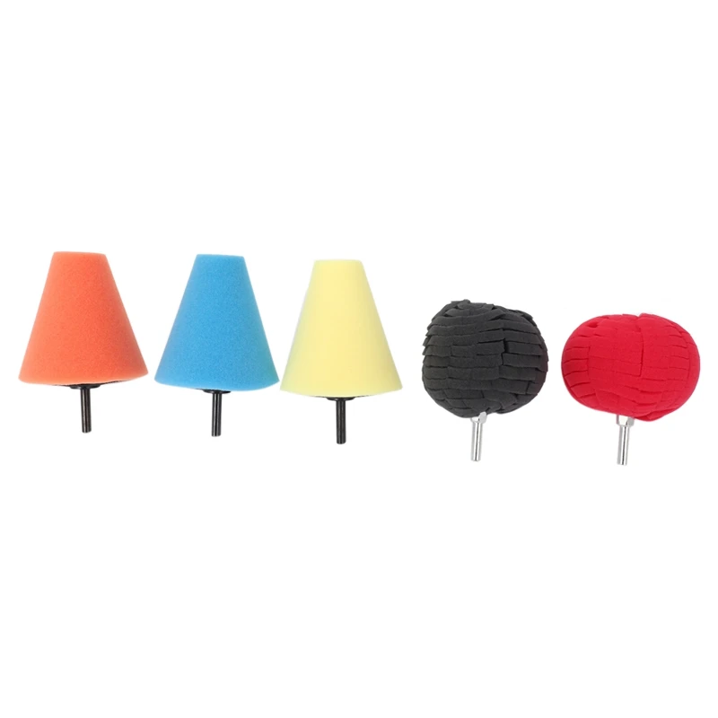 3Pcs Cone Sponge Pads + 2Pcs Ball Hub Polishing Wheel Buffing Car Beauty Waxing Car Polishing Pad Set Polishing Buffer Waxing Bu
3Pcs Cone Sponge Pads + 2Pcs Ball Hub Polishing Wheel Buffing Car Beauty Waxing Car Polishing Pad Set Polishing Buffer Waxing Bu
