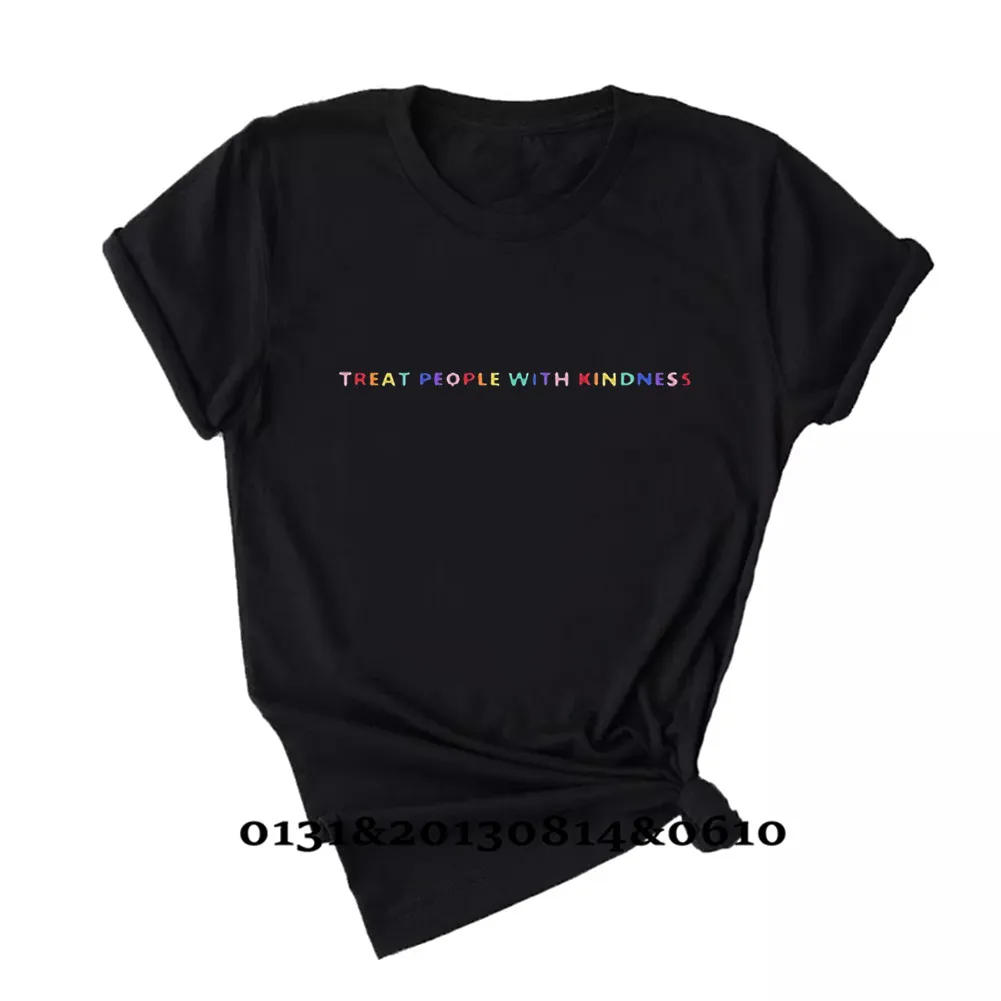 TREAT PEOPLE WITH KINDNESS Pattern Print T-shirt Women Summer Short-sleeved Letters Harajuku Tshirt Top Streetwear Drop Shipping
TREAT PEOPLE WITH KINDNESS Pattern Print T-shirt Women Summer Short-sleeved Letters Harajuku Tshirt Top Streetwear Drop Shipping