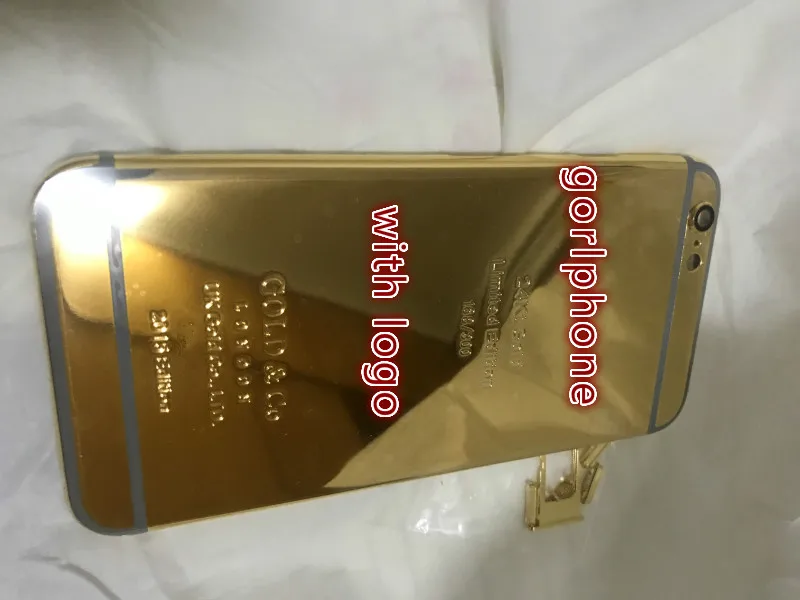 Запасная Роскошная задняя крышка корпуса для телефона 6/ 6s зеркальная Золотая
