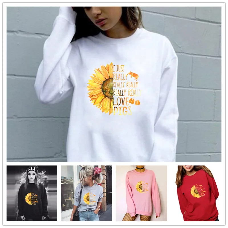 Women Hoodie Part Sunflower Letter Printed Hoodies Women Fleece Long Sleeve O Neck Loose Sweatshirt Girls Pullovers Winter
Women Hoodie Part Sunflower Letter Printed Hoodies Women Fleece Long Sleeve O Neck Loose Sweatshirt Girls Pullovers Winter