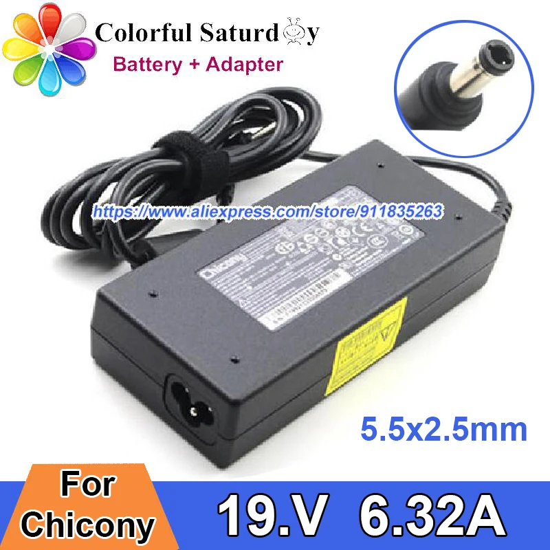 CHICONY A15-120P1A Power Adapter 19V 6.32A For ASUS ROG STRIX GL553VW-DH71 G74SX G51J M580V N76VM GL551 G55VW GL753VD GL553VD 
CHICONY A15-120P1A Power Adapter 19V 6.32A For ASUS ROG STRIX GL553VW-DH71 G74SX G51J M580V N76VM GL551 G55VW GL753VD GL553VD